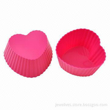 Food-grade Silicone Mini Cake Molds, Various Colors are Available